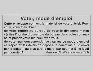 Vote mode d'emploi